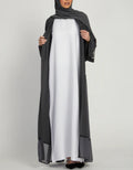 WHITE INNER ABAYA SLIP DRESS - SLEEVELESS - Salam Fashion