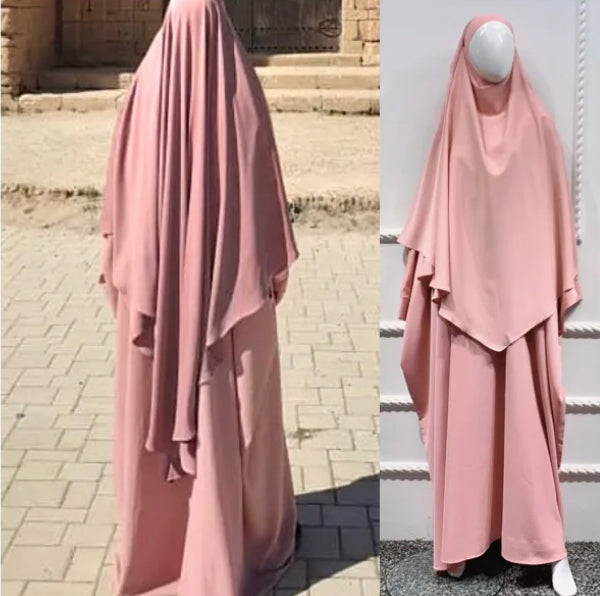 DIAMOND KHIMAR - PINK - Salam Fashion