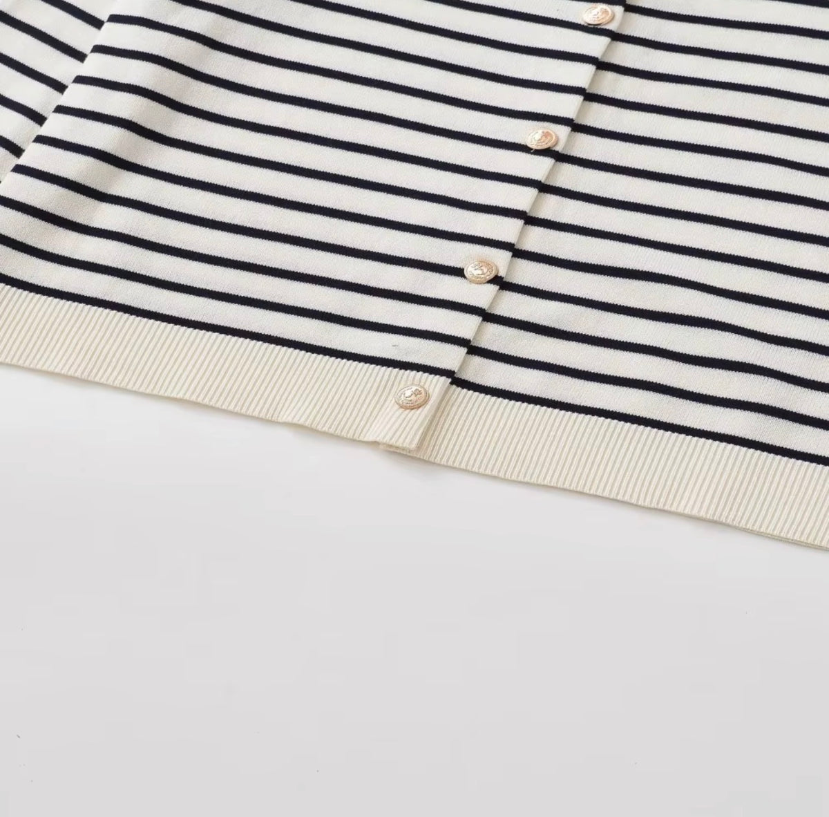 The Classic Stripe Knit Cardigan - Salam Fashion