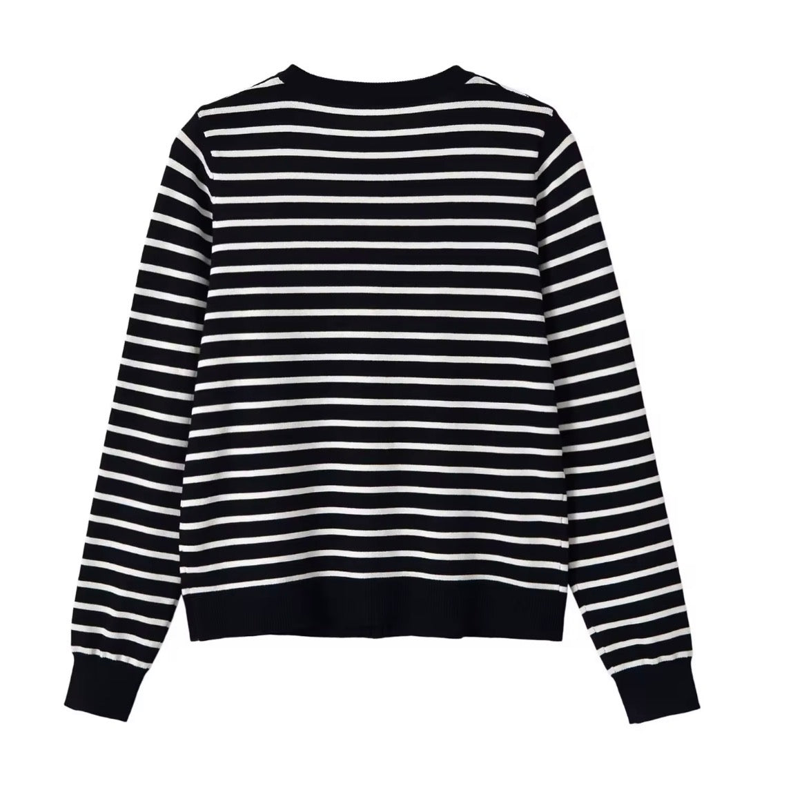 The Classic Stripe Knit Cardigan - Salam Fashion