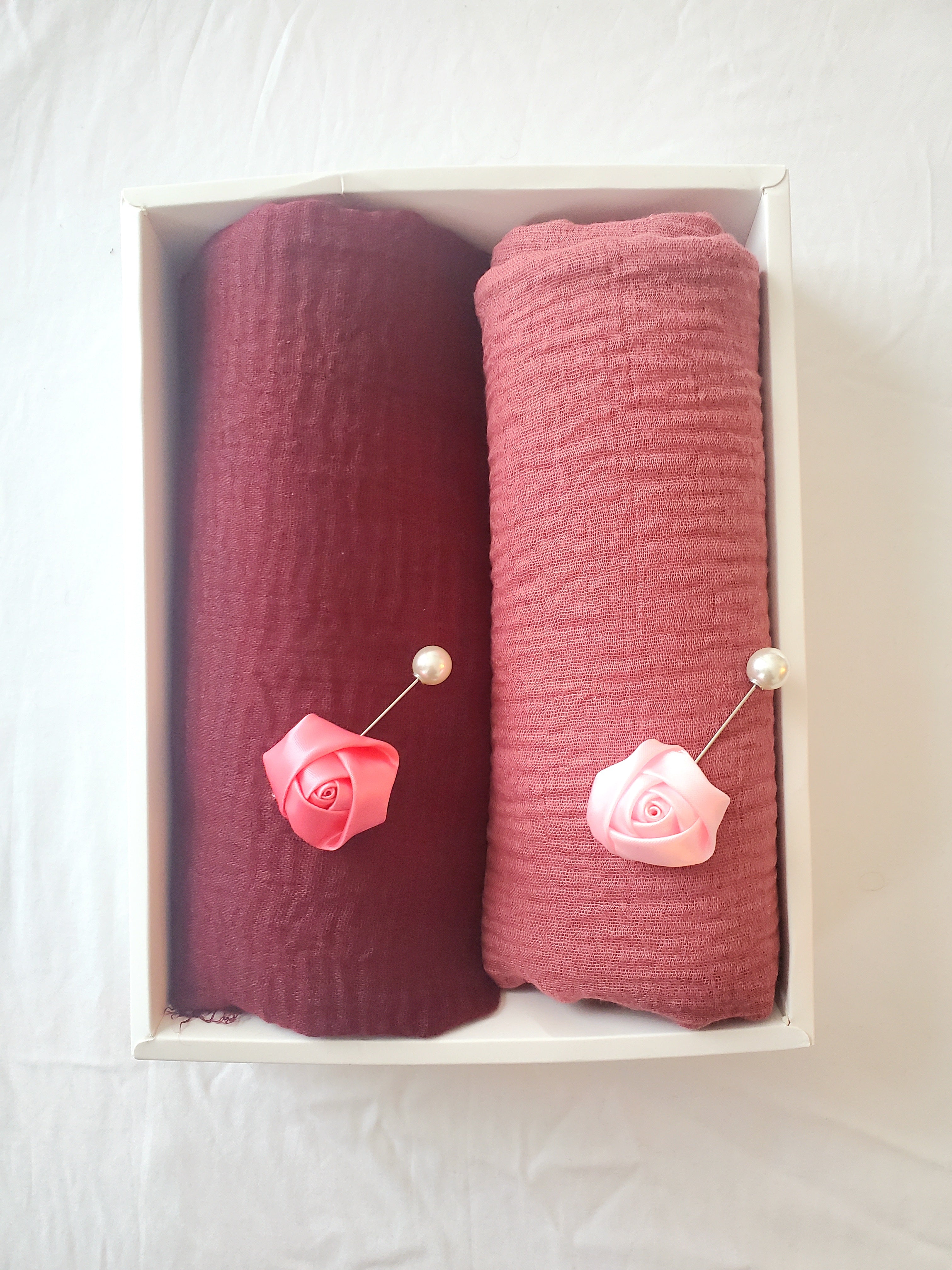 2 pack - CRINKLE COTTON HIJAB SET - Salam Fashion