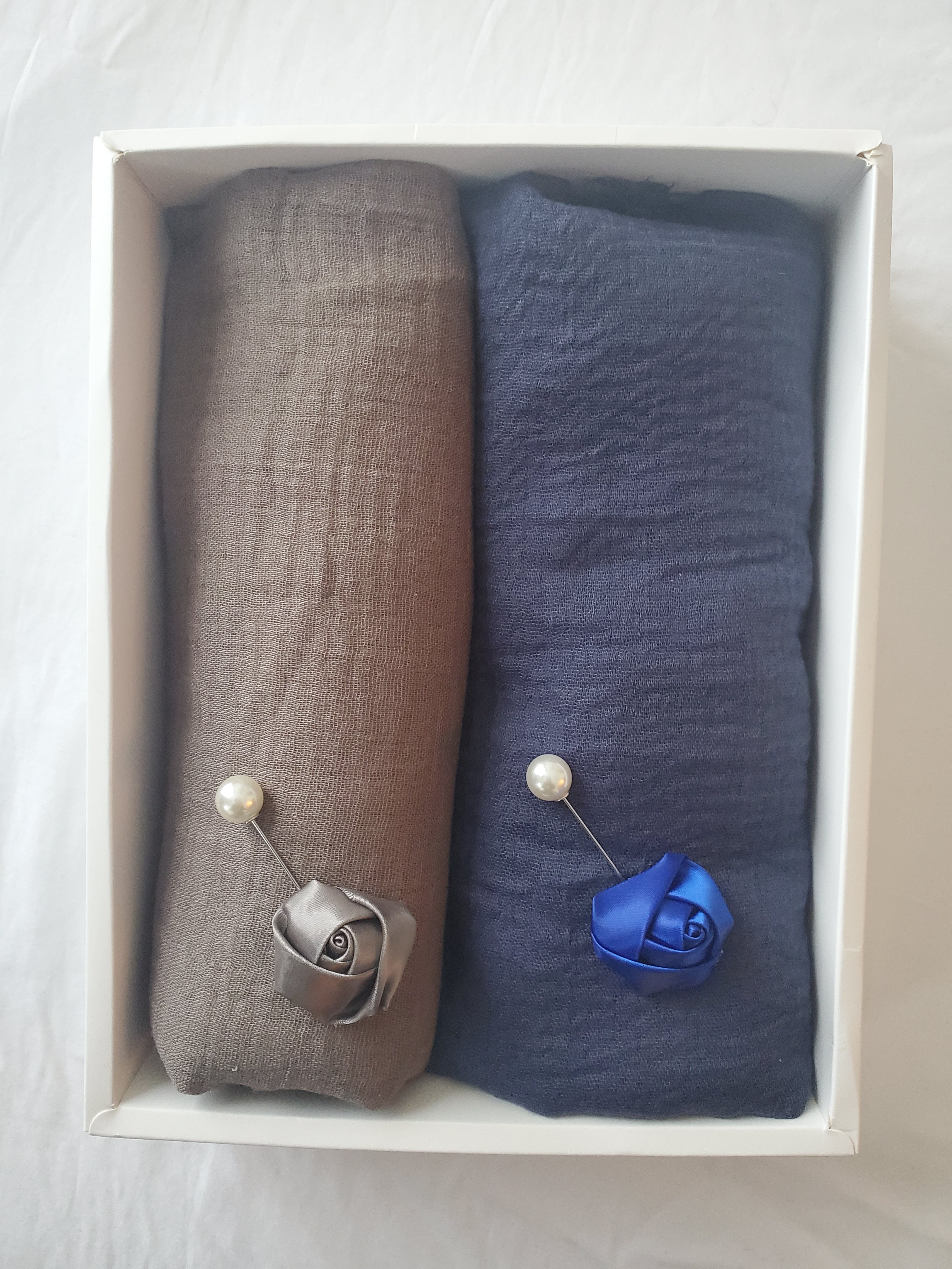 2 pack - CRINKLE COTTON HIJAB SET - Salam Fashion