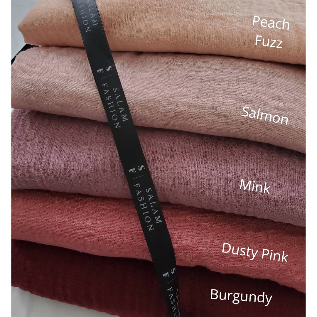 2 pack - CRINKLE COTTON HIJAB SET - Salam Fashion