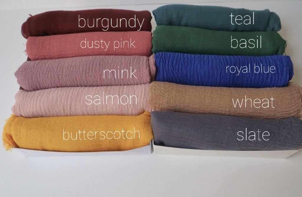 2 pack - CRINKLE COTTON HIJAB SET - Salam Fashion