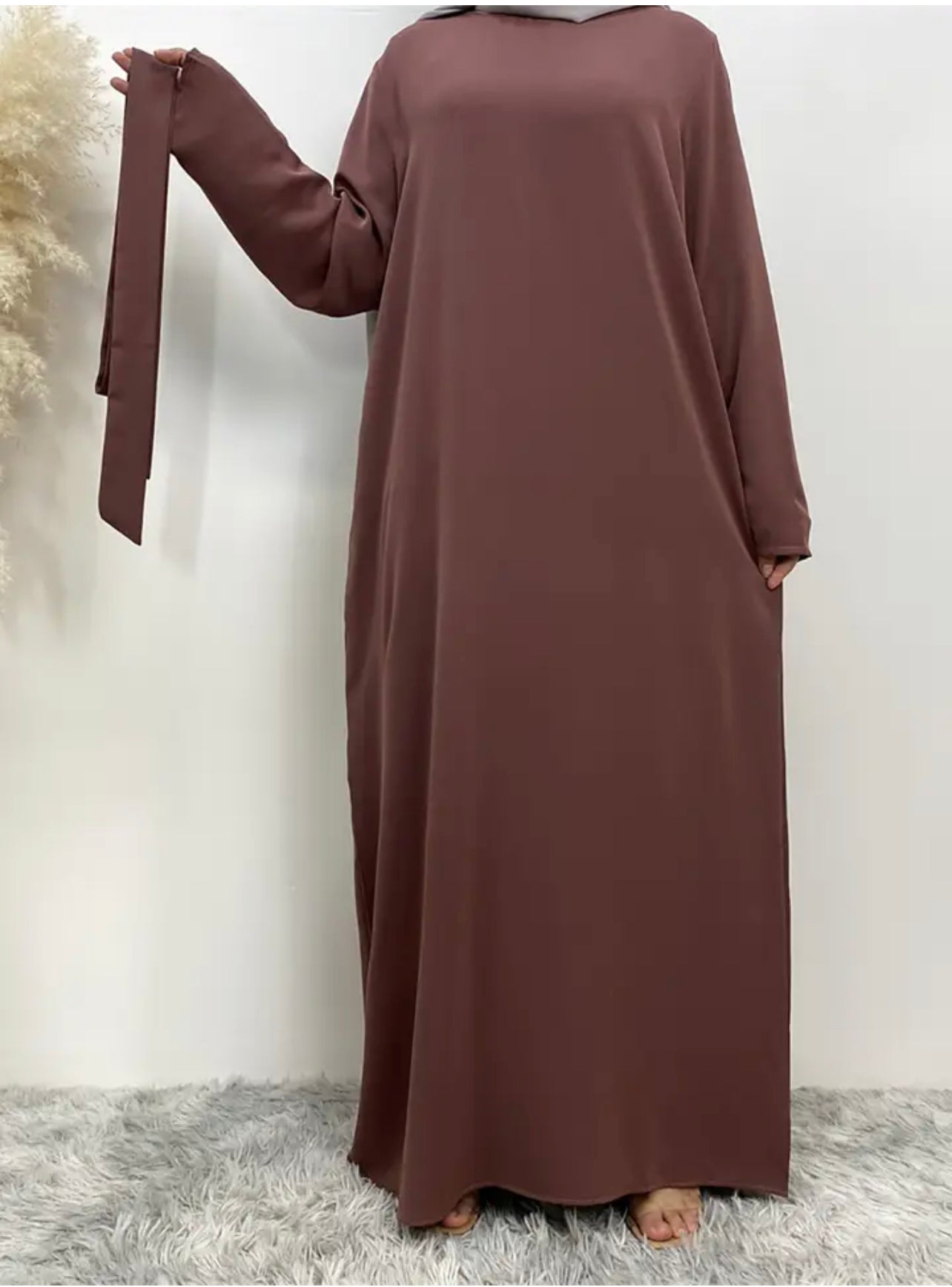 Classic Closed Abaya- Purple - Salam Fashion