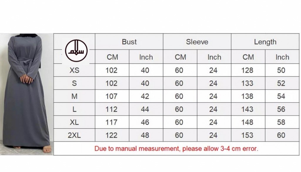 Classic Closed Abaya- Chocolate - Salam Fashion